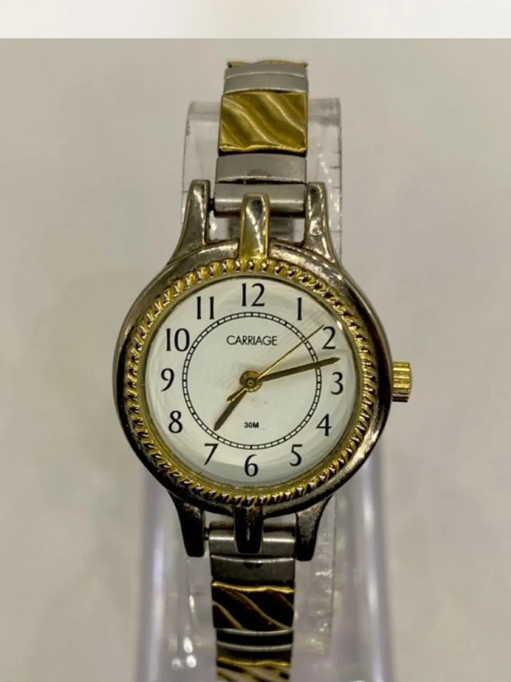 Carriage / Timex *** Luxury  Two-Tone Gold / Silver Bracelet Watch ***